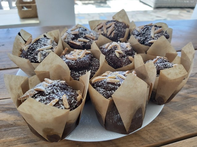 Muffins au chocolat et aux amandes